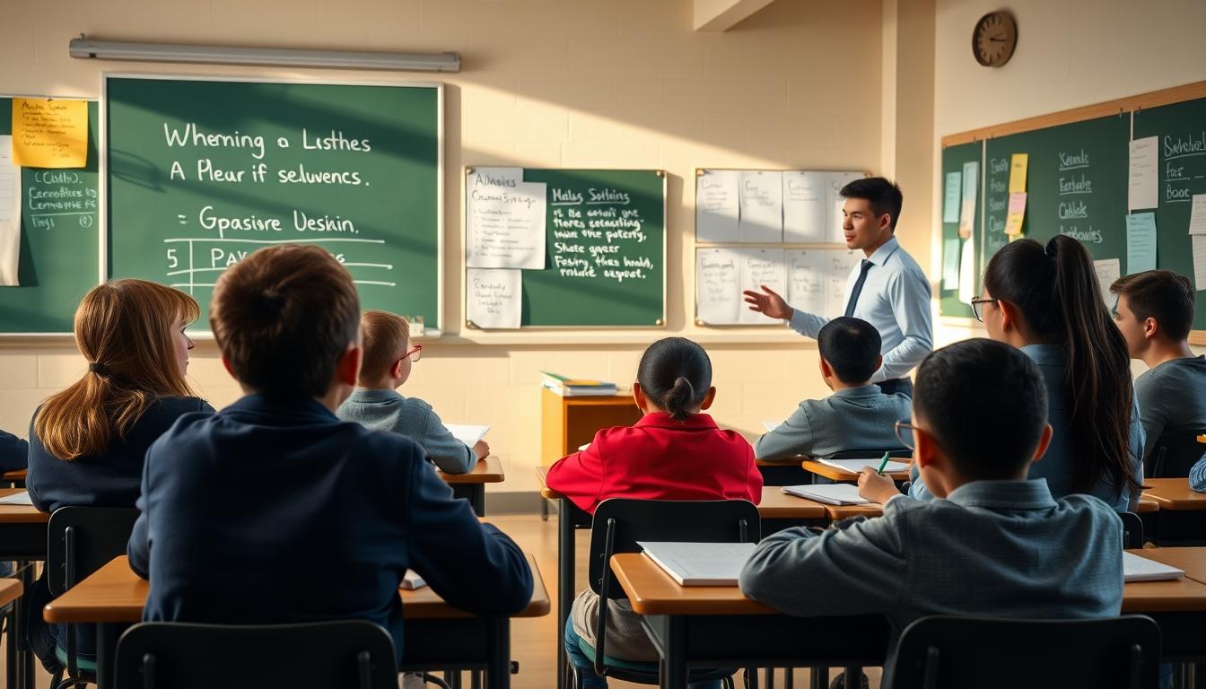 Student preparing for exams with study materials